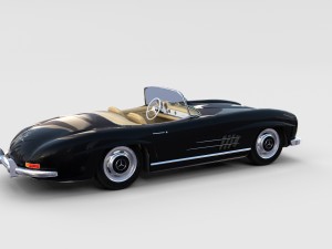 mercedes 300sl with interior pack 3D Модель