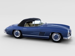 mercedes 300sl with interior pack 3D Модель