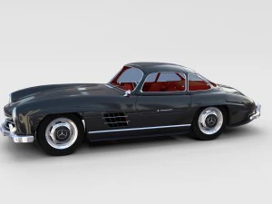 mercedes 300sl avec pack int&eacute;rieur Modèle 3D