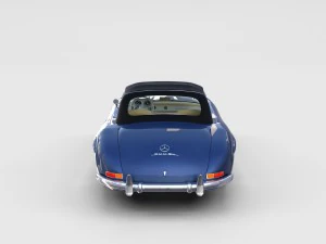 mercedes 300sl avec pack int&eacute;rieur Modèle 3D