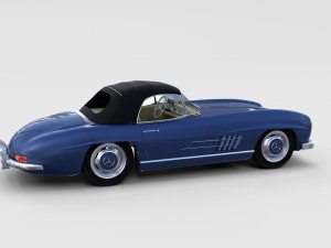 mercedes 300sl with interior pack 3D Модель