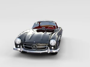 mercedes 300sl avec pack int&eacute;rieur Modèle 3D