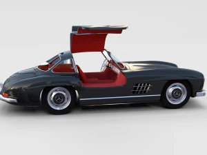 mercedes 300sl avec pack int&eacute;rieur Modèle 3D