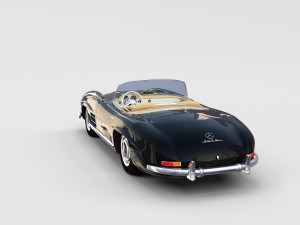 mercedes 300sl with interior pack 3D Модель