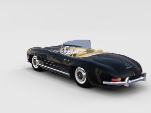 mercedes 300sl with interior pack 3D Модель