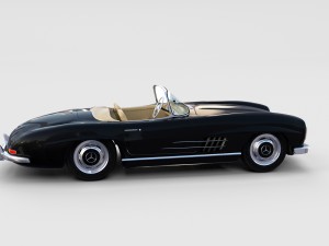 mercedes 300sl with interior pack 3D Модель