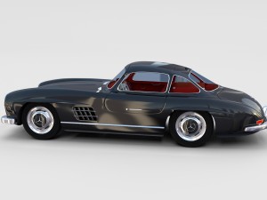 mercedes 300sl with interior pack 3D Модель