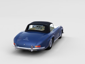 mercedes 300sl with interior pack 3D Модель