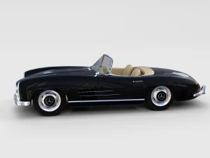 mercedes 300sl avec pack int&eacute;rieur Modèle 3D
