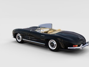 mercedes 300sl with interior pack 3D Модель