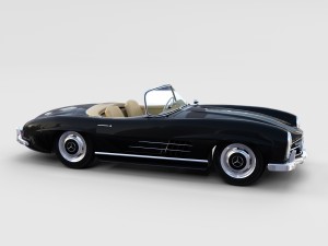 mercedes 300sl with interior pack 3D Модель