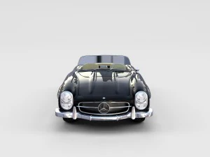 mercedes 300sl avec pack int&eacute;rieur Modèle 3D