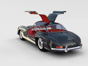 mercedes 300sl with interior pack 3D Модель