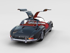 mercedes 300sl with interior pack 3D Модель