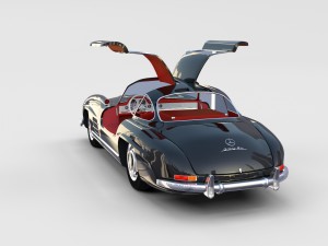 mercedes 300sl with interior pack 3D Модель