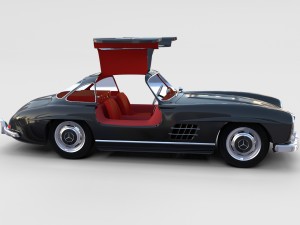 mercedes 300sl with interior pack 3D Модель