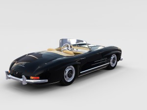 mercedes 300sl with interior pack 3D Модель