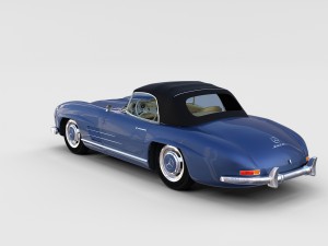 mercedes 300sl with interior pack 3D Модель