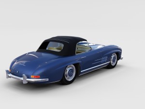 mercedes 300sl with interior pack 3D Модель