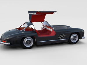 mercedes 300sl with interior pack 3D Модель