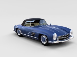 mercedes 300sl with interior pack 3D Модель