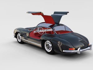 mercedes 300sl with interior pack 3D Модель