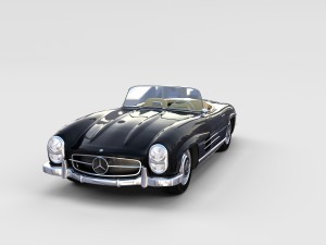 mercedes 300sl with interior pack 3D Модель