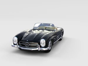 mercedes 300sl avec pack int&eacute;rieur Modèle 3D