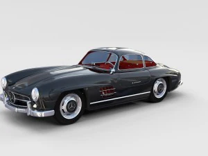 mercedes 300sl avec pack int&eacute;rieur Modèle 3D