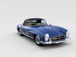 mercedes 300sl with interior pack 3D Модель