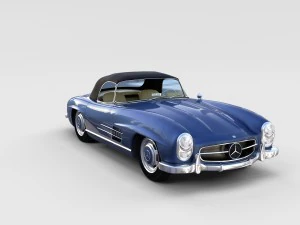 mercedes 300sl avec pack int&eacute;rieur Modèle 3D