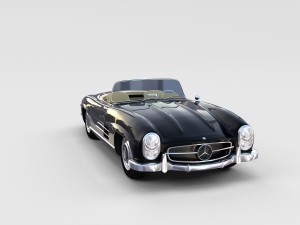 mercedes 300sl with interior pack 3D Модель