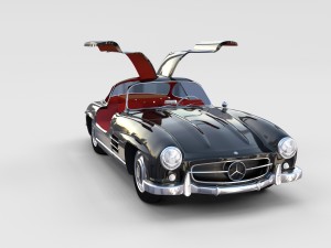 mercedes 300sl with interior pack 3D Модель
