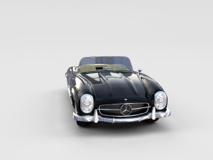 mercedes 300sl with interior pack 3D Модель