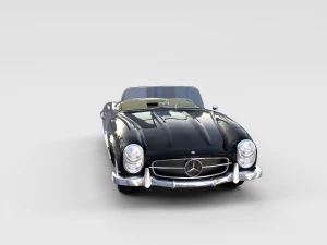 mercedes 300sl avec pack int&eacute;rieur Modèle 3D