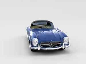 mercedes 300sl avec pack int&eacute;rieur Modèle 3D