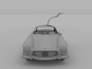 mercedes 300sl with interior pack 3D Модель