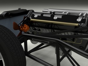 mercedes 300sl with chassis pack Modèle 3D