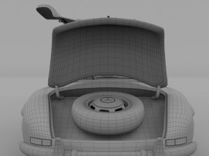 mercedes 300sl with chassis pack Modèle 3D