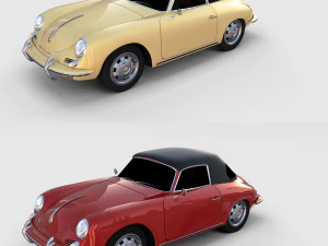 porsche 356 paketi 3D Model