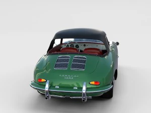porsche 356 with interior pack 3D Model