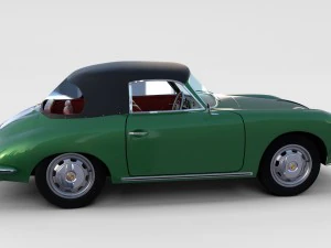 porsche 356 with interior pack 3D Model