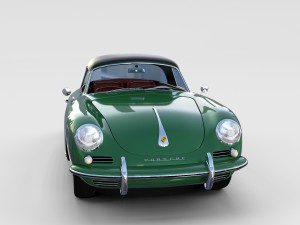 porsche 356 with interior pack Modelo 3D