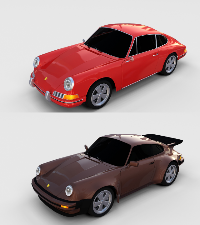 porsche 911 pack 3D 模型 .c4d .max .obj .3ds .fbx .stl .blend 