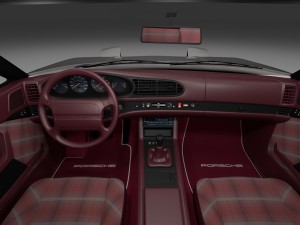 porsche 944 with interior pack 3D Model