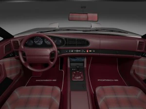 porsche 944 with interior pack 3D Model