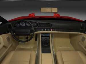 porsche 944 with interior pack 3D Model