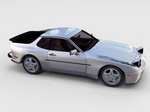 porsche 944 with interior pack 3D Model
