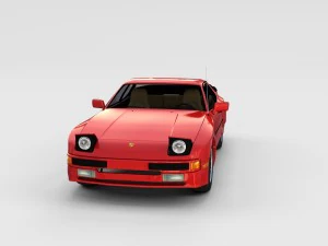 porsche 944 with interior pack 3D Model