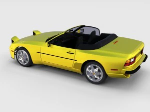 porsche 944 with interior pack 3D Model